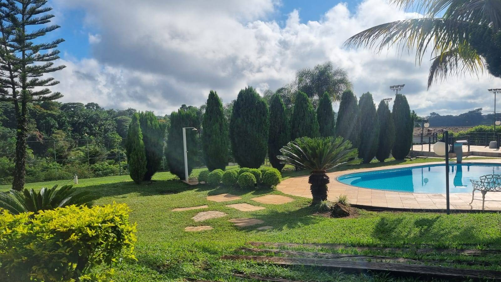 Espaço do workshop na natureza